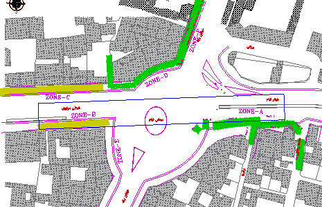 نقشه جانمایی ایستگاه میدان قیام